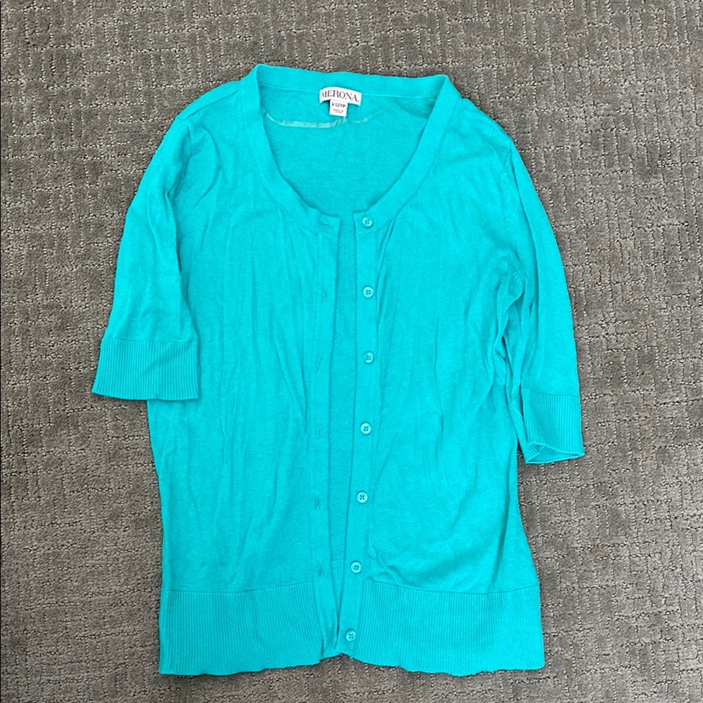 Merona Teal Cardigan